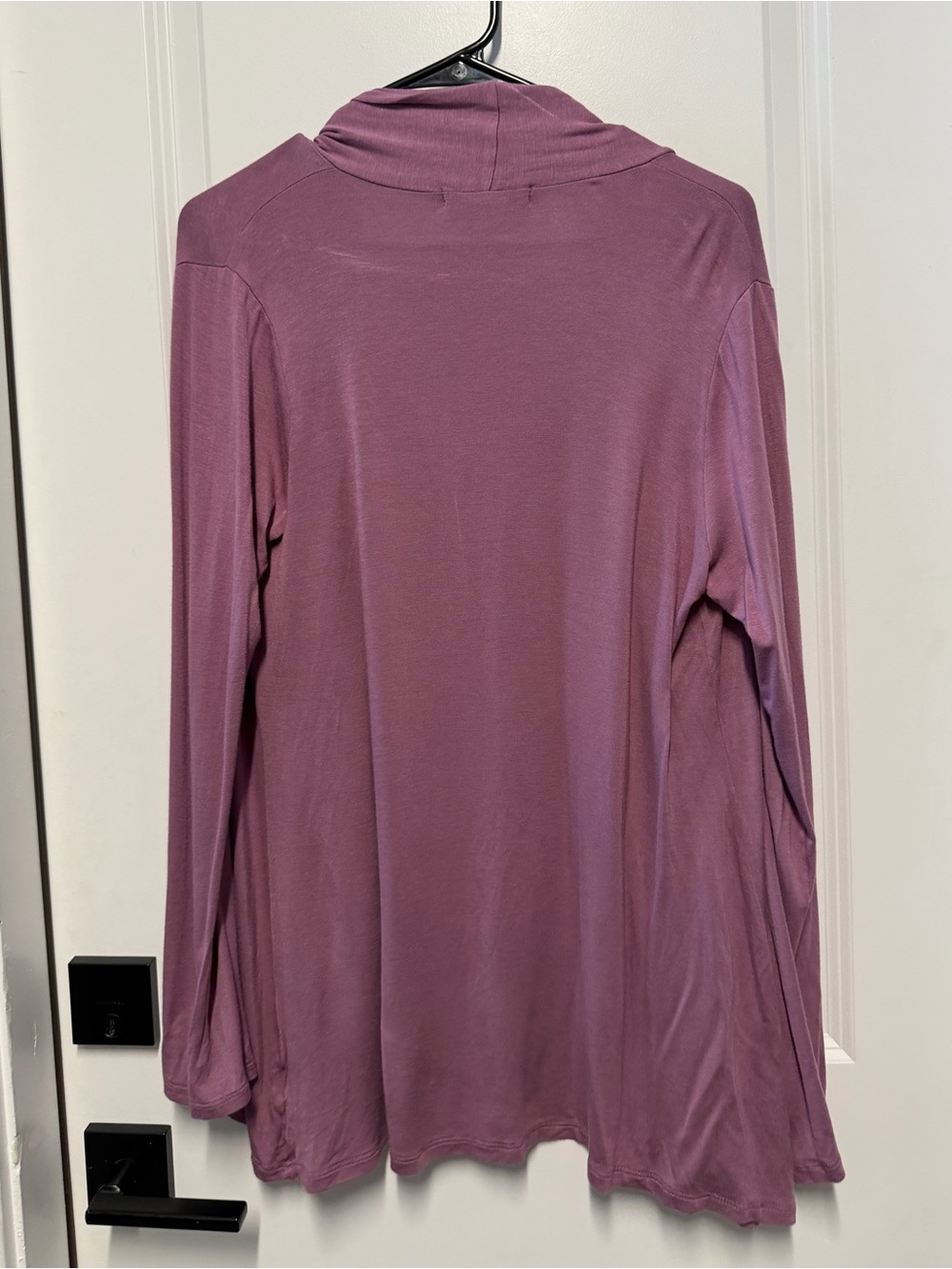 Always Indigo Purple Draped Open-Front Cardigan Size Large - Picture 7 of 7